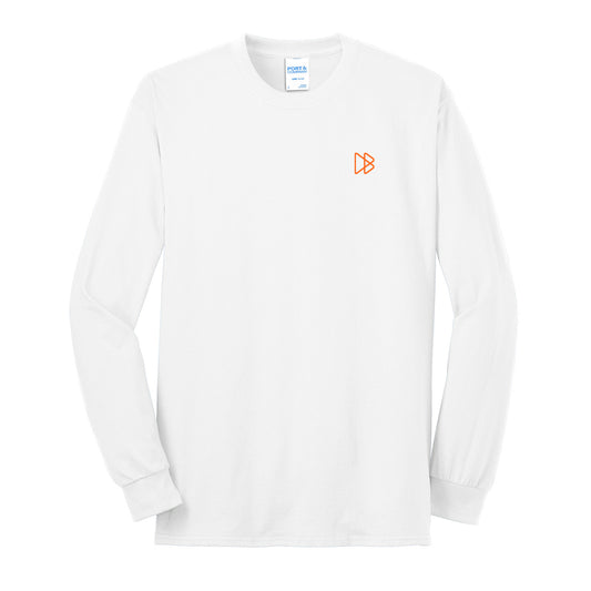Port & Company Core Blend Long Sleeve T-Shirt - White