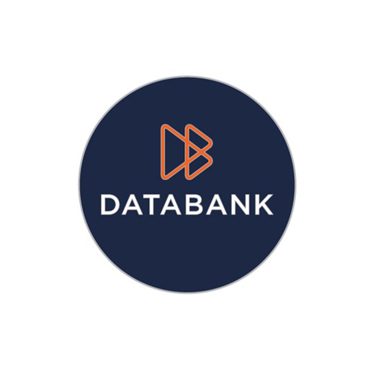 DataBank Circle Pin - Navy