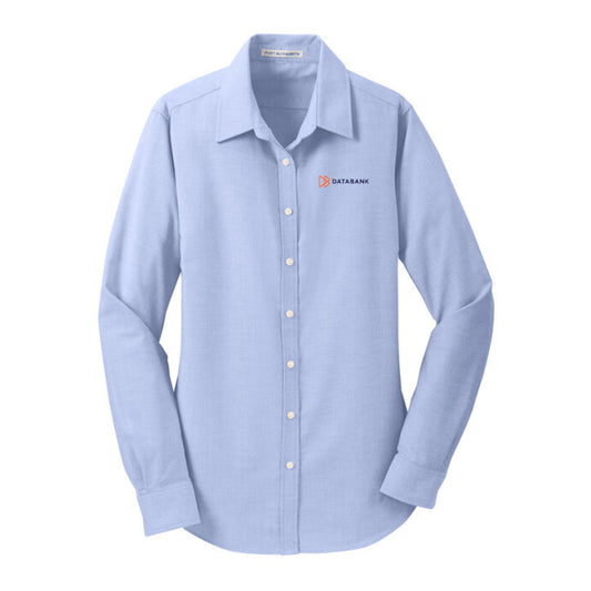Port Authority SuperPro Oxford Shirt - Oxford Blue - Ladies'