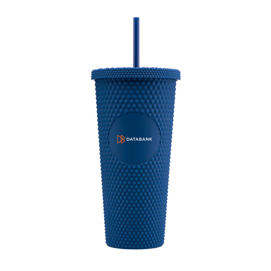 Studded Tumbler with Straw 24oz
